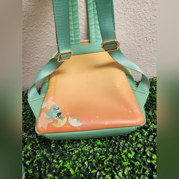 LOUNGEFLY TIANA Backpack & Accordian Wallet Card Holder - Picture 10 of 16